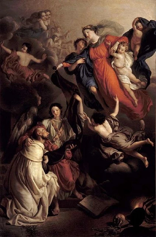 S. Simone Stock riceve lo scapolare, 1835, Bergamo